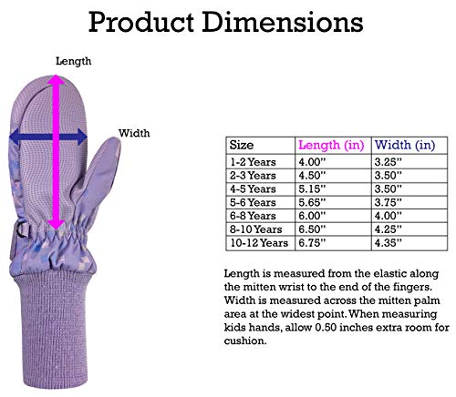 Image of N'Ice Caps Kids Waterproof Snow Mittens Cold Weather Thinsulate Insulated
