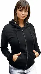 Blusa de Frio Feminina Moletom aberto com Zíper e Capuz