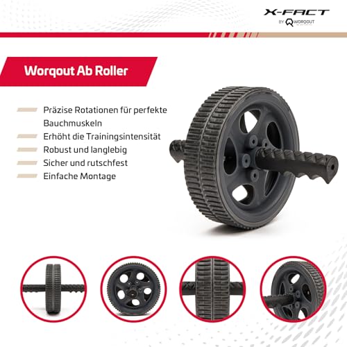 AB Roller Bauchmuskeltraining wheel - Effektives für starke und definierte Bauchmuskeln, Sportgeräte Zuhause, home bauchtrainer – Bild 3