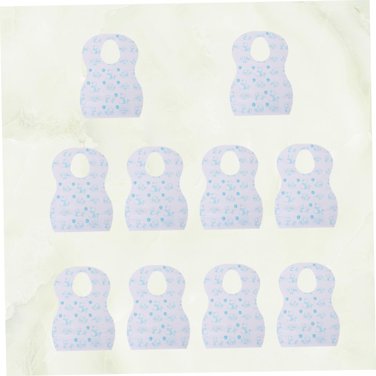 ifundom 30pezzi Bavaglini Usa e Getta Impermeabili Per Design Pratico Per Mantenere Tuo Pulito e Asciutto Stile Casual Variabile