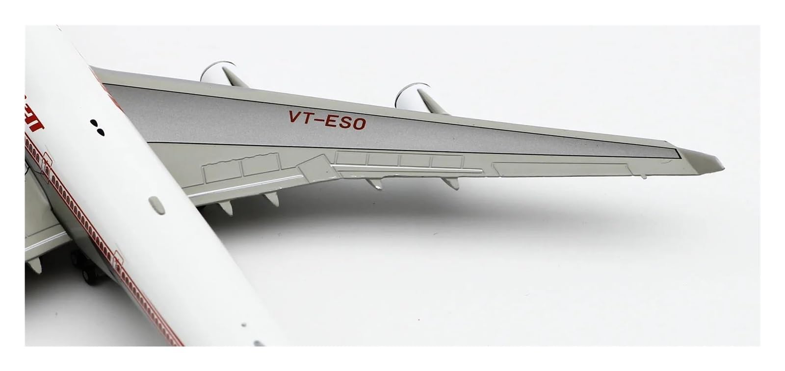 CLMJHG Modelo Irplane Avión de Juguete Modelo XX40033 alas 1:400 Air India Pulido Boeing B747-400 Modelo de avión Fundido a presión VT-ESO con Soporte