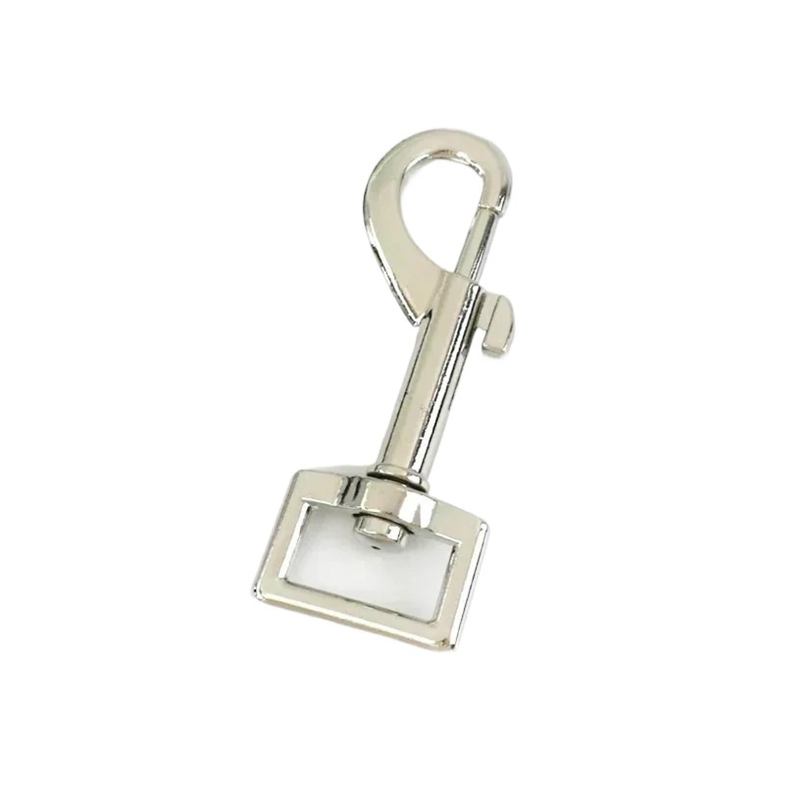 Cigpklo Silver Swivel Snap Hooks 5/10/20Pcs 15-25Mm Metal Buckles For Straps Swivel Lobster Clasp Hooks Carabiner Snap Hook Dog Collar(,25Mm-20Pcs)