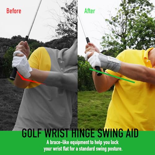 GAIARENA Golf Wrist Brace Wrist Hinge Swing Aid, Efficient Golf Swing Training Equipment to Correct Wrist Angle & Develop Muscle Memory for Beginner Golfers - Image 3