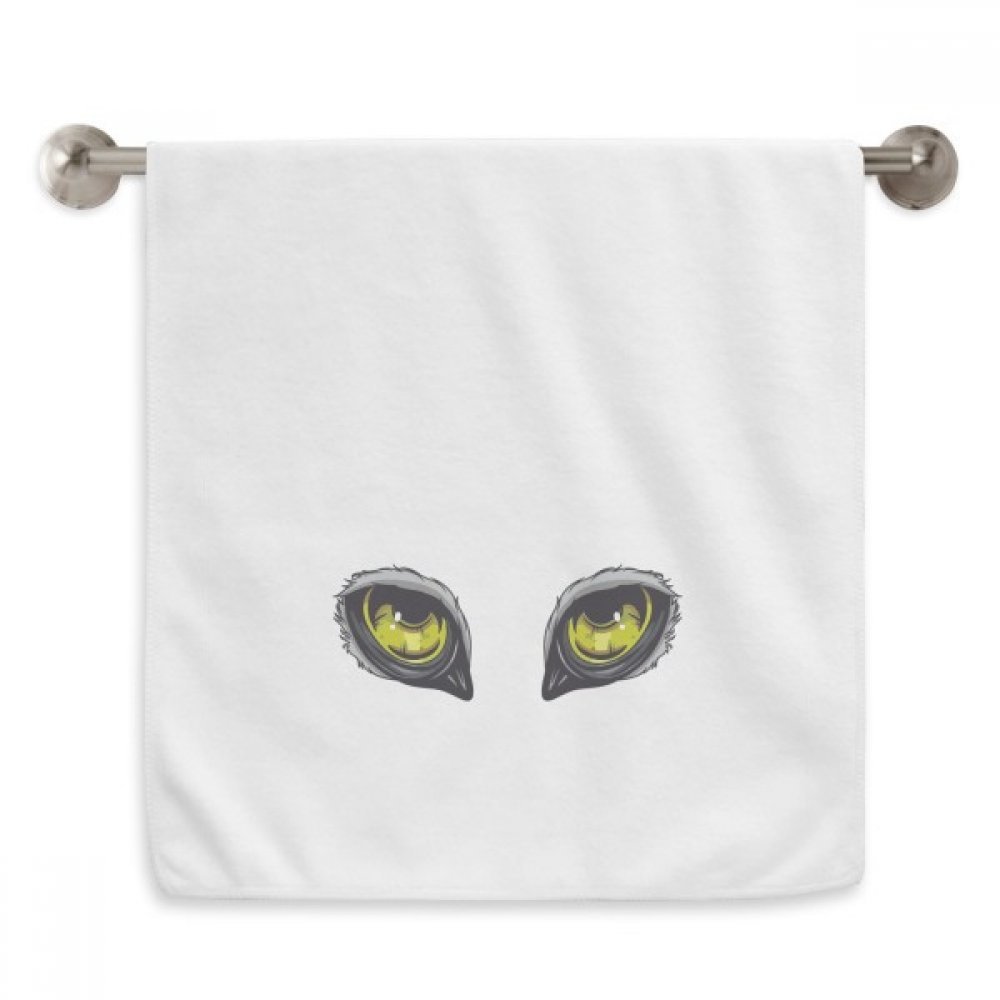 Serviette chouette débarbouillette blanche 13x29 inch pour essuie-mains de salle de bain