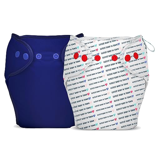 Image of Bumberry New & Improved Smart Nappy For New Born Baby (LXL |10-18 months) | Holds Upto 3 Pees With Extra Absorbtion & 100% Leak Protection All in One Cloth Diaper For Just Borns - 2 Pcs - Kit 9