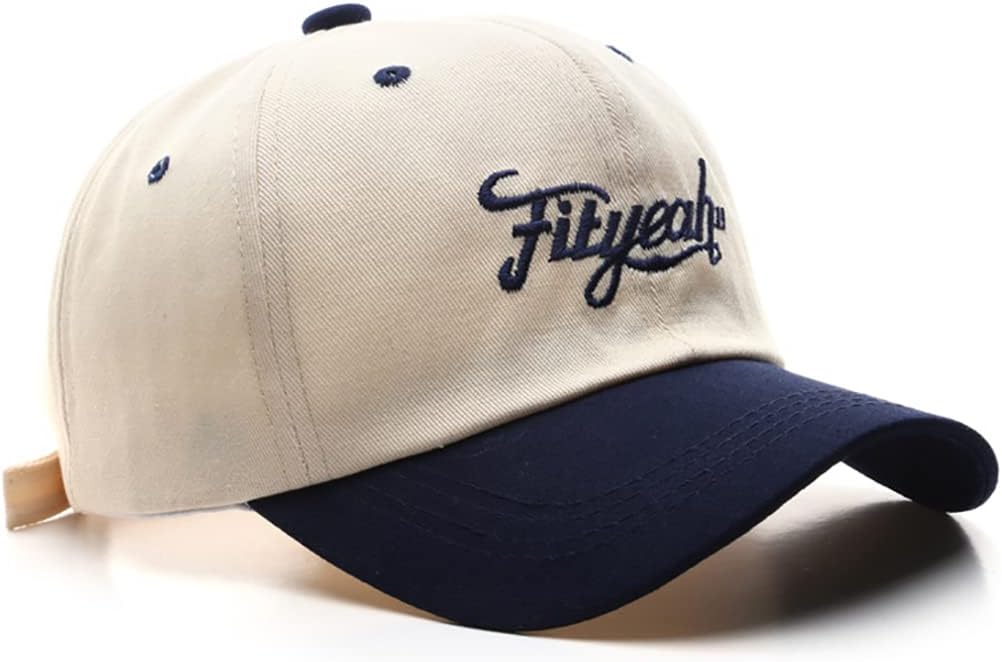 Women's Men's Letter Front Embroidered Baseball Cap Outdoor Sports Sun Hat