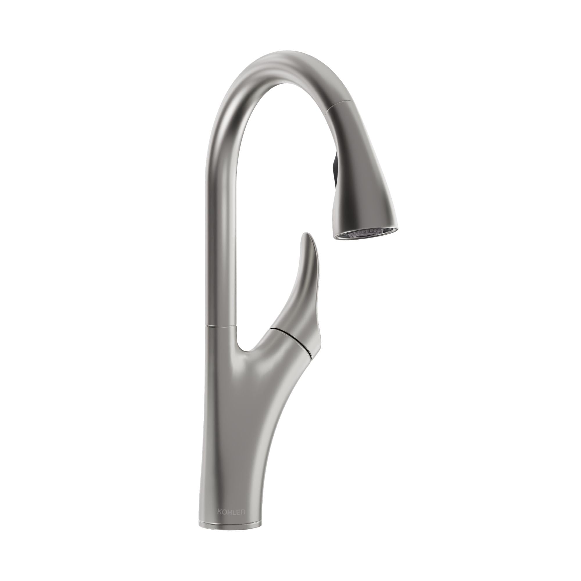 Kohler Emile 26448IN-4-VS Metal Pull-Down Sprayer Kitchen Faucet, Sweep Spray with Multi-function Docking Spray Head Technology (Vibrant Stainless Steel Finish)-picture-15