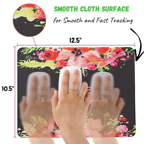 Mr. Pen- Floral Mouse Pad, 2 Pcs, Mouse Pad, Cute Mouse Pad, Mouse Pad Floral, Office Mouse Pad, Cute Floral Mouse Pad, Bible Mouse Pad #TOP3