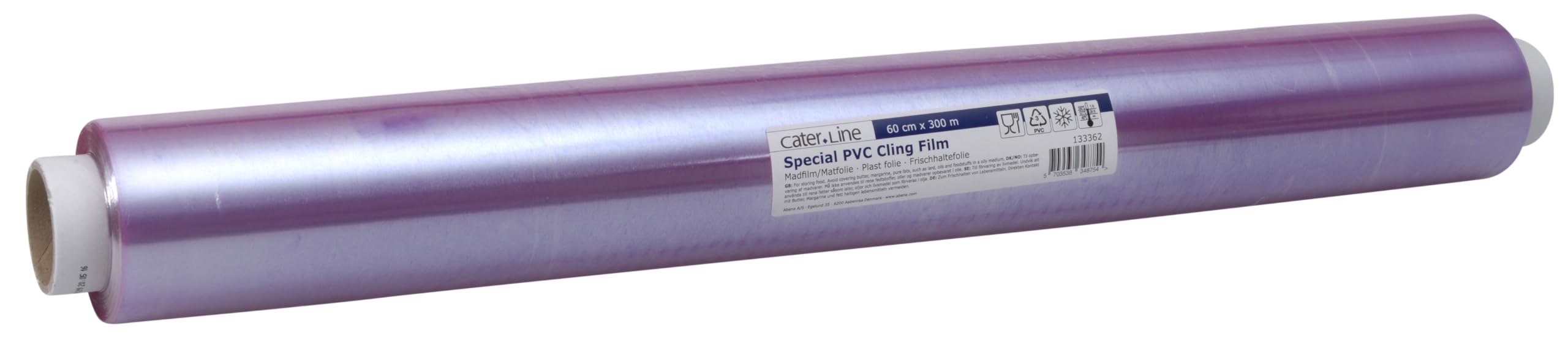 ABENA Cling Film |300Mx59CM| Stretchy Catering Cling Film, Breathable Clingfilm that Helps Food Maintain It's Original Consistency, Can Be Used with A Cling Film Dispenser
