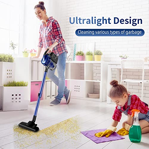 Efusvac Corded Vacuum Cleaner, 17Kpa Powerful Suction With 600W Motor, 4 In 1 Lightweight Handheld Stick Vacuum For Pet Hair Hard Floor And Carpet #TOP5