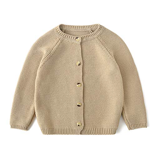 Simplee kids Infant Baby Girls Fall Winter Cardigan Sweater Long Sleeve Warm Shirt Coat for 6-12 Months