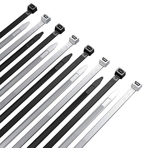 オーディオファン 結束バンド 2.5mm幅 100mm と 203.5mm 難燃 各100本 ブラック