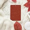 Felt Texture Terracotta Red Car Air Fresheners 4 Pcs Hanging Scented Cards Fragrance Scented Cards For Car Aromatherapy Tablets #5