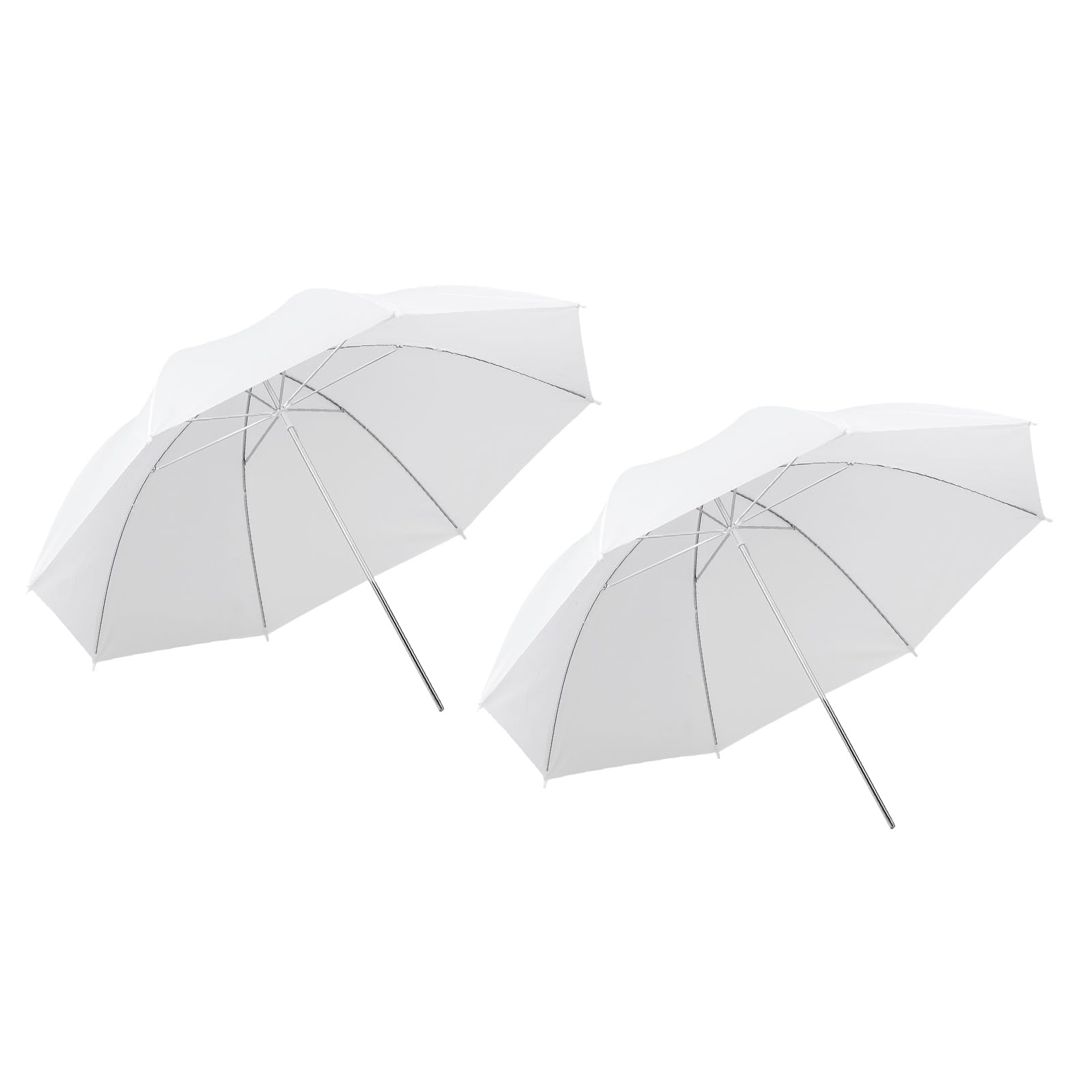 QUARKZMAN 2 Pcs Paraguas De Luz Suave 36 Pulgadas Blanco Translúcido | De Diámetro, Paraguas Plegable Portátil, Para Fotografía De Difusión, Adecuado Para Estudio/Foto/Video/Disparo/Flash