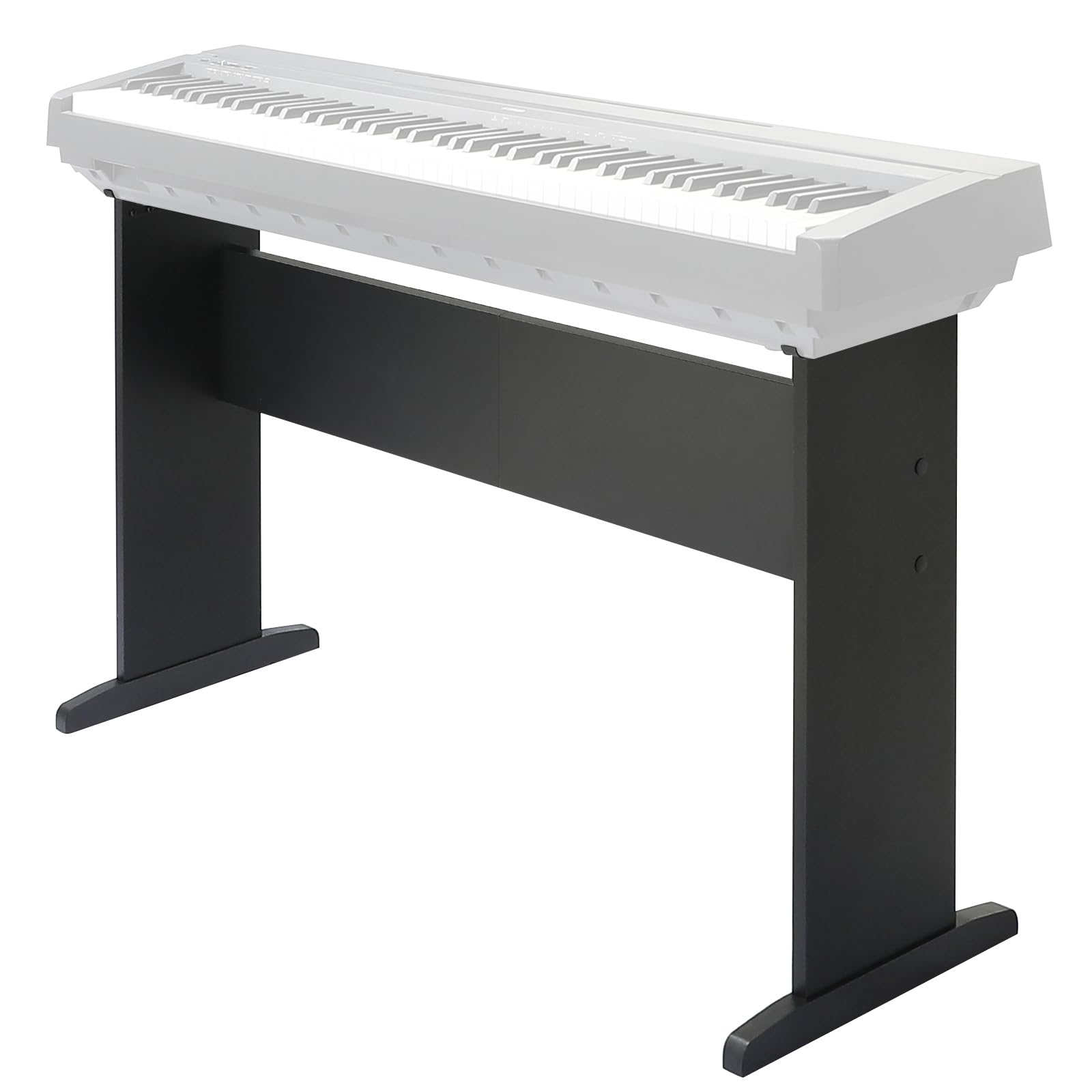 Supporto universale per tastiera per pianoforte a 76/88 tasti, in legno, compatibile con YMH serie P, CSO serie PX, RLD FP, tastiera centrale 2 in 1 (nero, M)