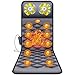 HANHJ Tapis De Massage Yicaler avec Chaleur avec 16 Têtes De Massage Shiatsu Pétrissage 10 Moteurs Vibrants 9 Modes Masseur Complet 9 Niveaux pour Dos Relaxation Musculaire Mollet Lombaire,Gray
