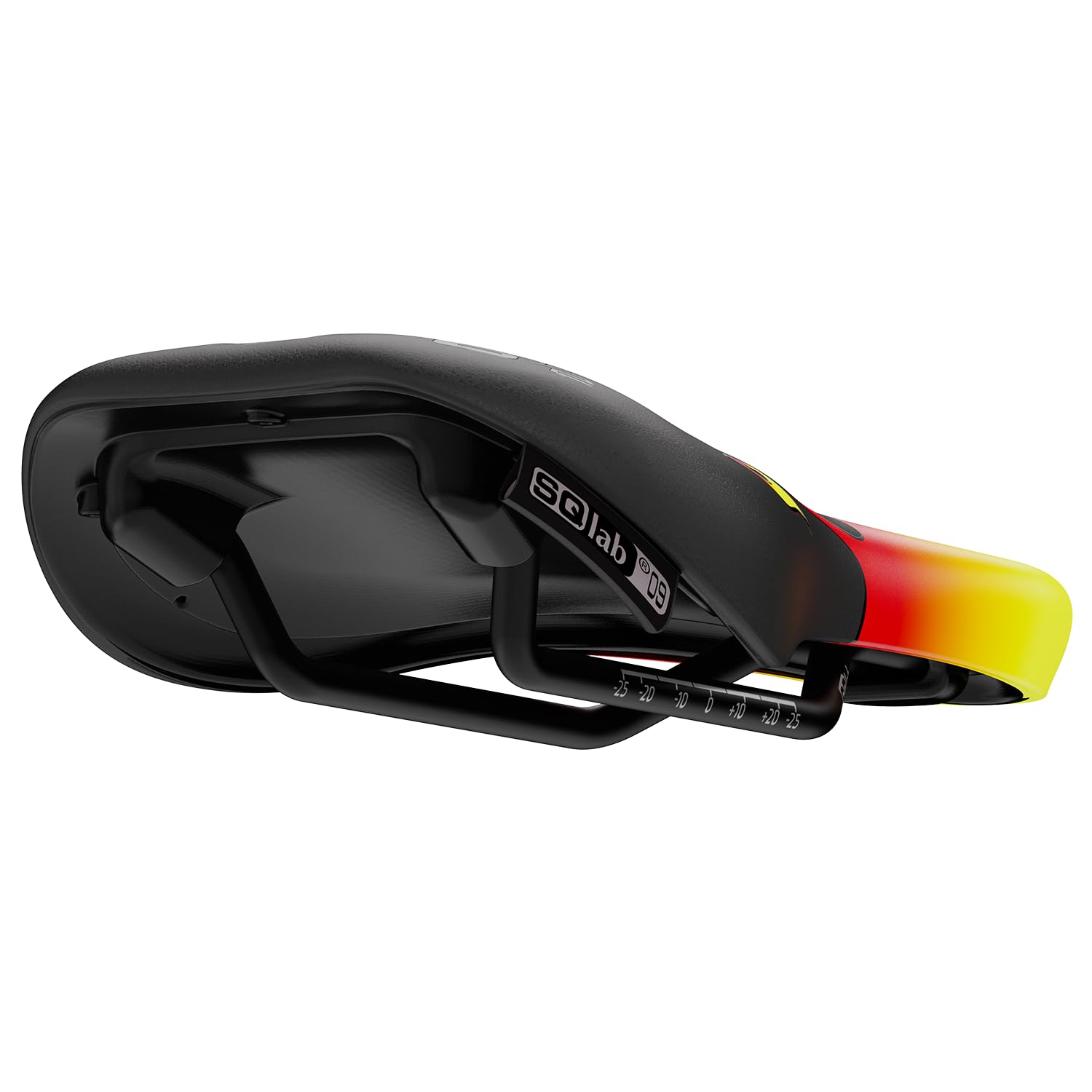 SQlab Kinder Fahrradsattel 6½ Ergowave Flames, ergonomischer Kinder Sattel mit Flammenmuster, 9 cm - 11 cm