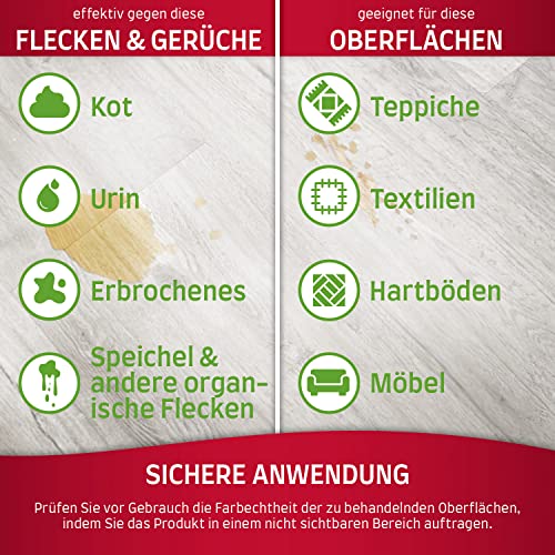 Nature’s Miracle Flecken- & Geruchsentferner Hund - Enzymreiniger für die einfache Beseitigung von Verschmutzungen, Geruchsneutralisierer mit Melonenduft, 946 ml