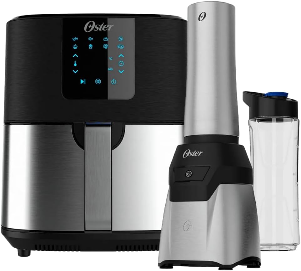 Oster Kit Blender Power Inox e Fritadeira Ultra Digital 4,8L Oster - 220V
