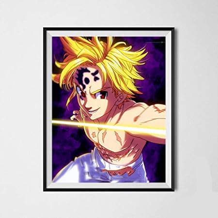 Amazon De Ms Fun Kunstdruck Auf Leinwand Motiv Seven Deadly Sins Meliodas Nanatsu No Taizai