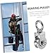 PartyKindom Swivel Pulley Stainless Steel Heavy Duty Roller Groove Hook for Industrial and Construction Use Easy Installation Versatile Lifting for Wire Rope Applications
