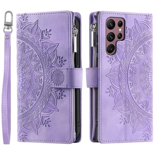 Coque Samsung Galaxy S25 Plus intégrale violette anti-choc avec rangement