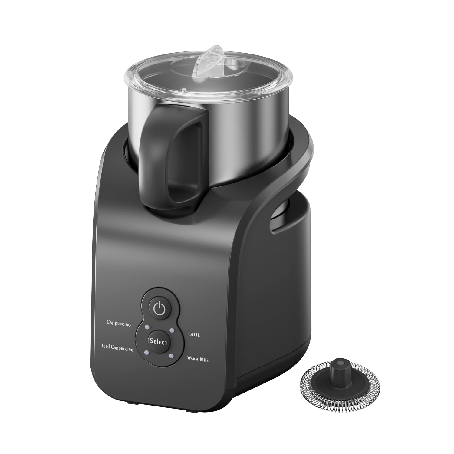 Espumador de Leite 4 Em 1 - Vaporizador Elétrico, Espumador Automático para Cappuccino