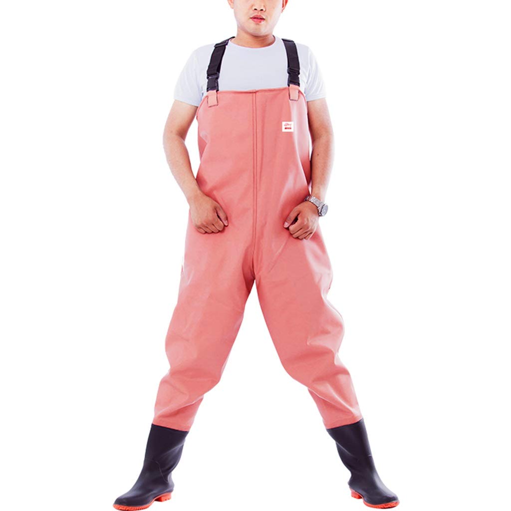 BBGS Chest Waders, Neoprene Men Chest Waders for Men with Boots, Waterproof Durable Fishing Chest Waders (Color : A, Size : US10.5/EU42/UK8.5/CN43)