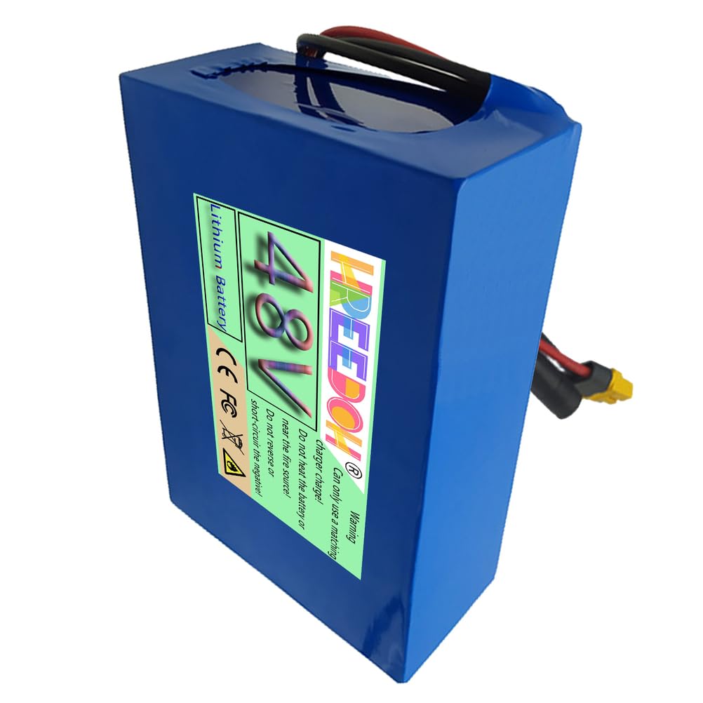 Akumulator litowo-jonowy 48 V Akumulator litowo-polimerowy PVC 48 V 8 Ah 10 Ah 12 Ah 15 Ah 18 Ah 20 Ah 26 Ah z ładowarką do silnika 0-1300 W
