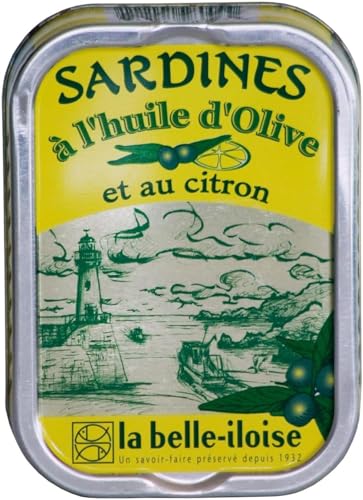La Belle-iloise - Sardines huile d’olive et citron - 115 g - 4 à 6 sardines