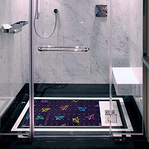 Tapis de bain antidérapant anti-chute avec ventouses de douche