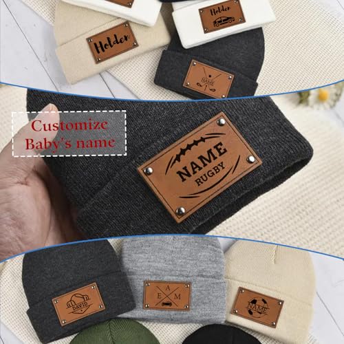 Embroidered Name Newborn Beanie Hat, Custom Warm Newborn Hats, Personalized Knit Hats for Adualt3