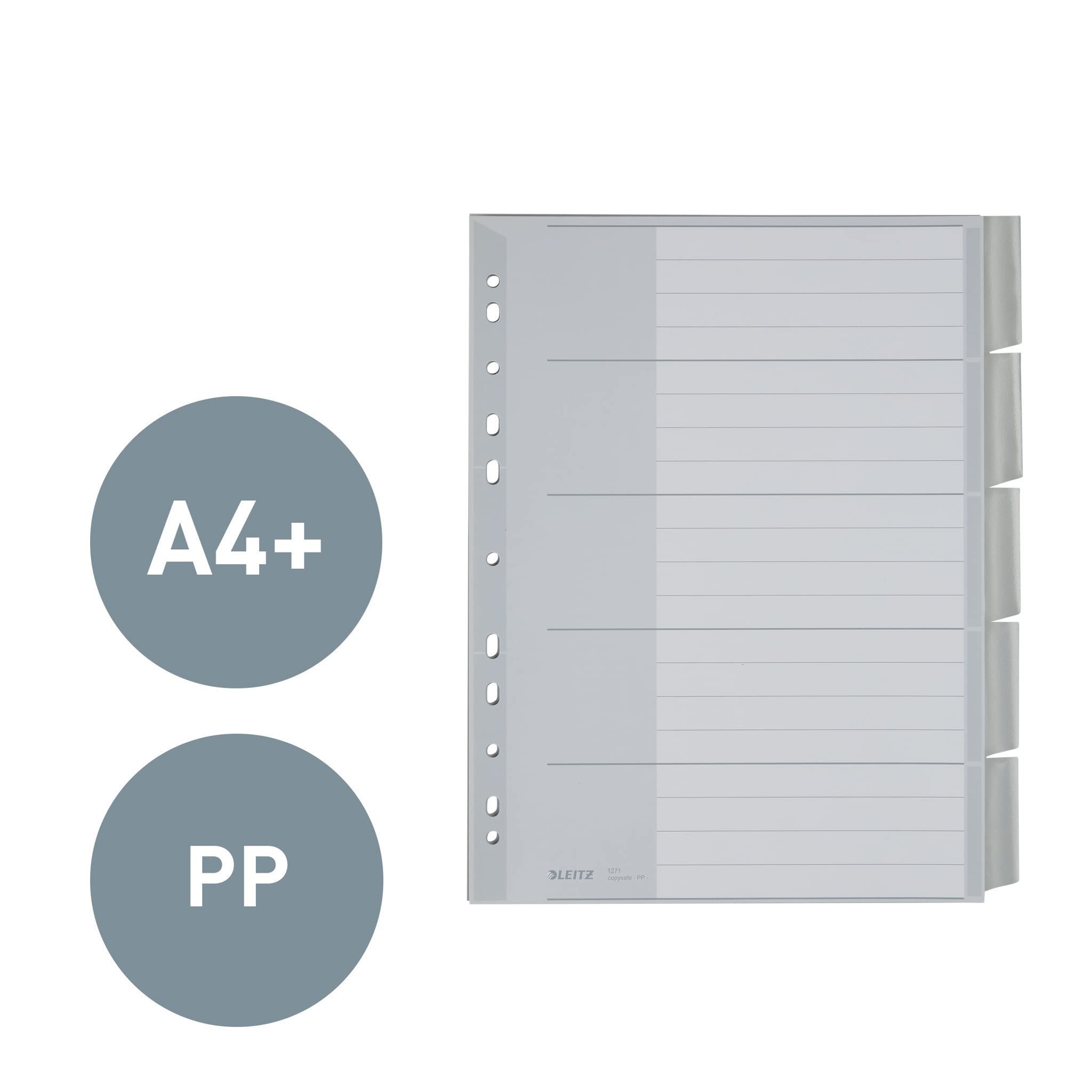 Amazon.co.jp: Leitz プラスチックインデックス ブランク A4