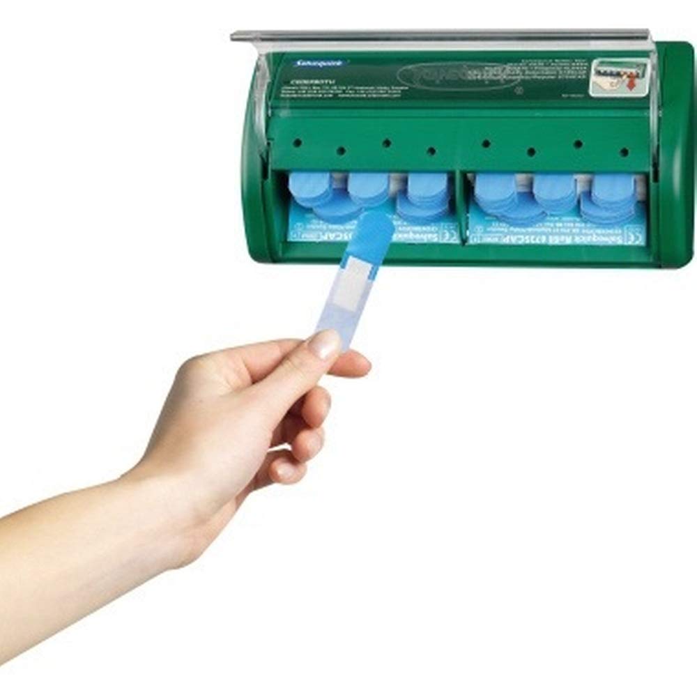 Dispensador de tiritas detectable y seguro Salvequick 490750 contra la contaminación