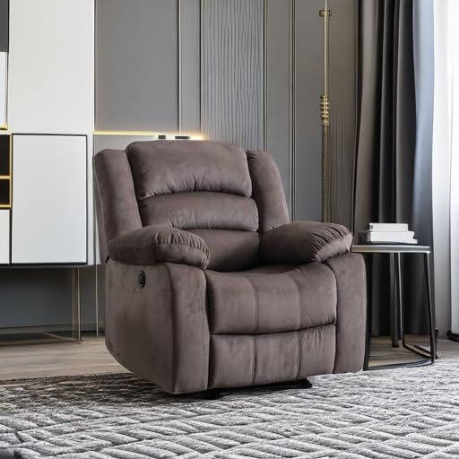 Sillón reclinable eléctrico clásico Marrón miniatura 5