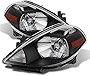 ACANII - For 2007-2012 Nissan Versa Black Housing Headlights Headlamps Assembly Replacement Pair Driver + Passenger Side