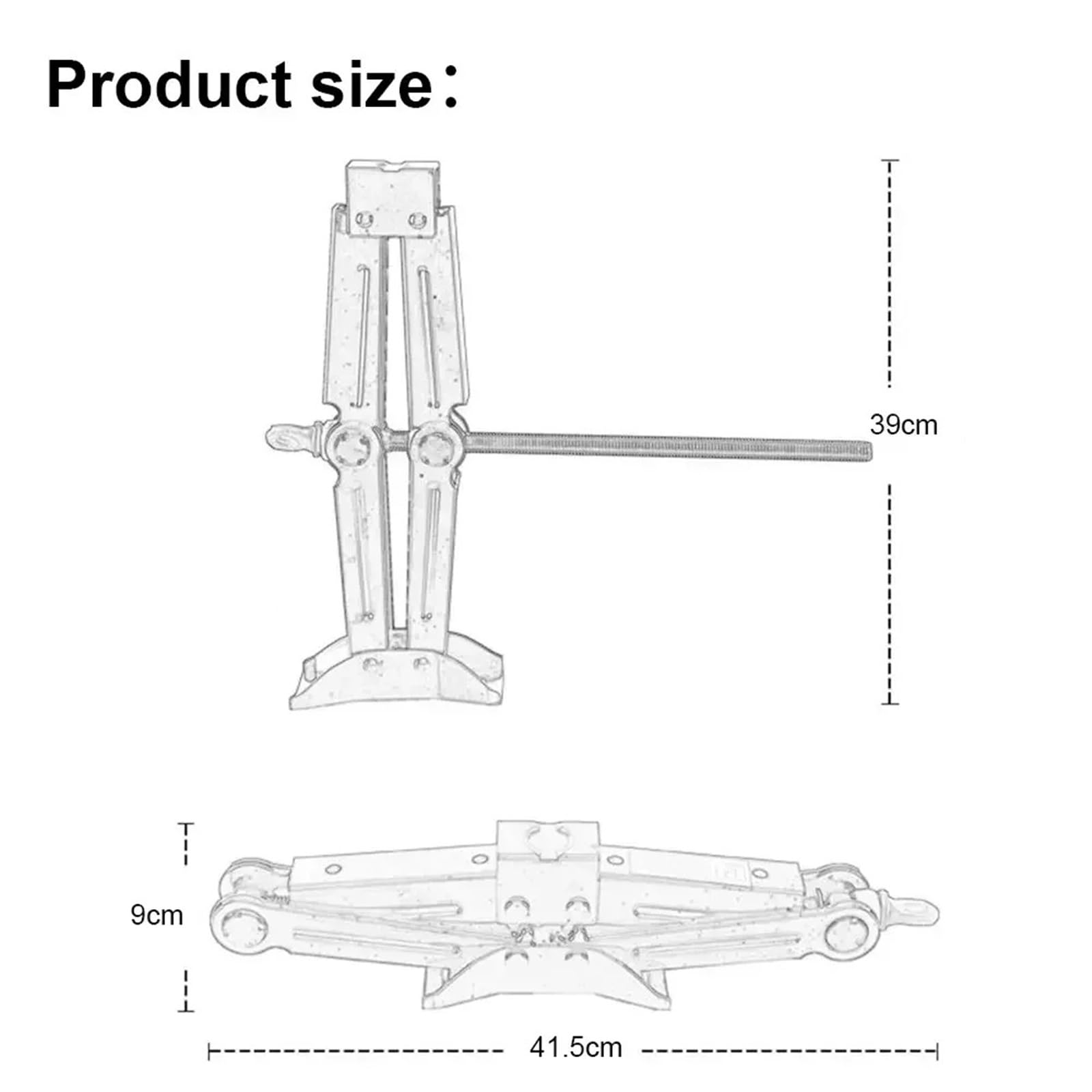 Cric A Forbice Per Auto Strumento for la sostituzione dei pneumatici idraulici del cric da auto 2.5T 1. for manovella dell'auto for(1.5T)