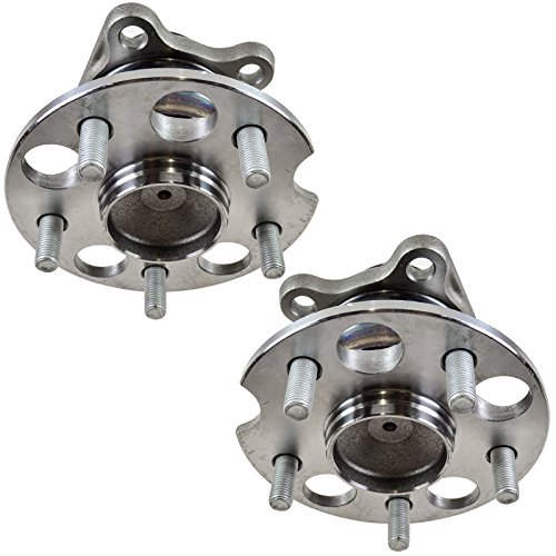 Image of TRQ Rear Wheel Bearing and Hub Assembly Set 2 Piece Compatible with 04-06 Lexus RX330 FWD 07-09 RX350 FWD 06-08 RX400h 04-07 Toyota Highlander
