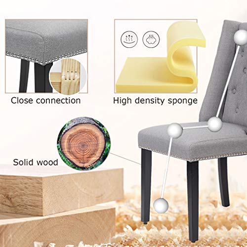 image for FDW Dining Chairs Dining Room Chairs Kitchen Chairs for Living Room Si