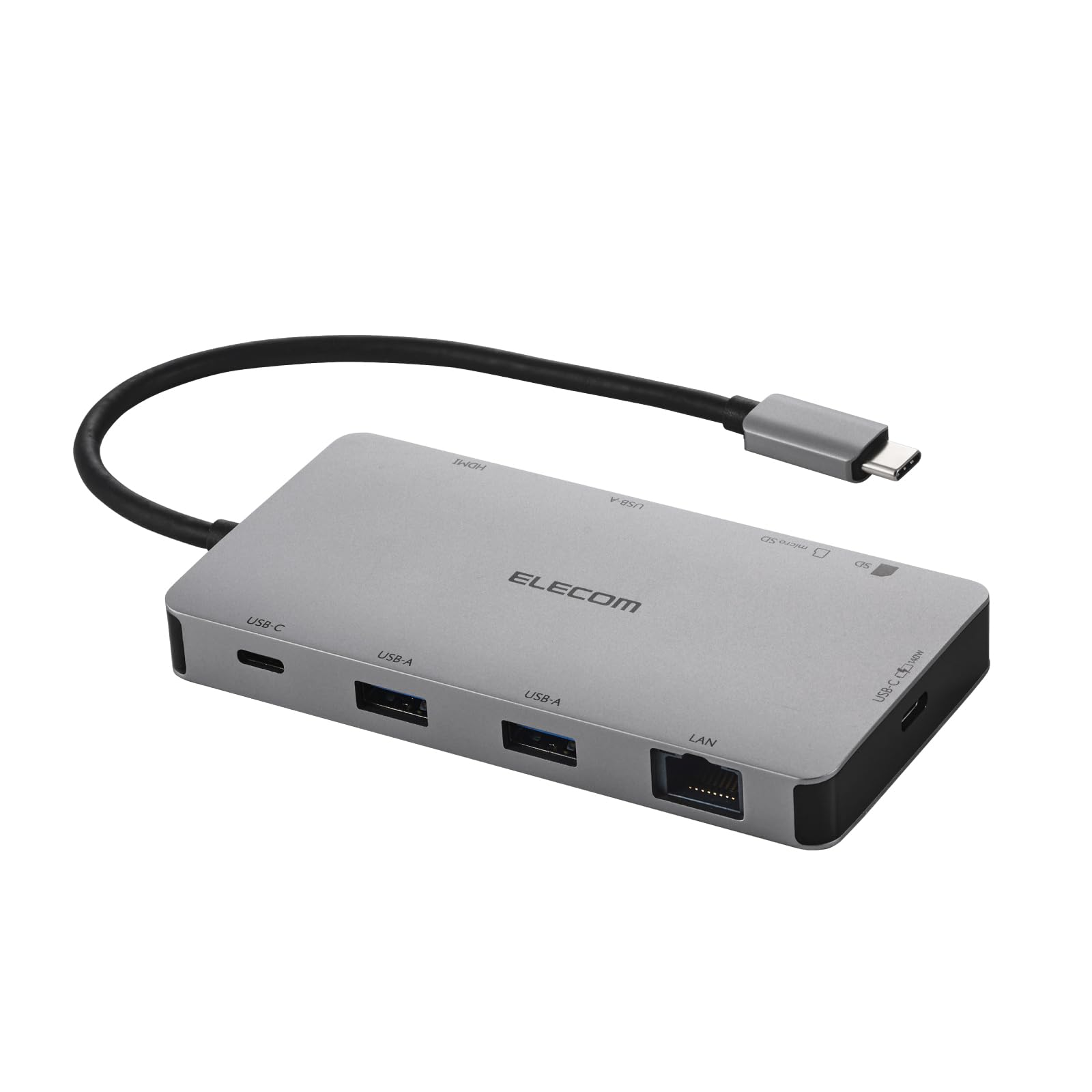 Amazon.co.jp: エレコム USB-C ハブ ドッキングステーション 9-in-1 PD