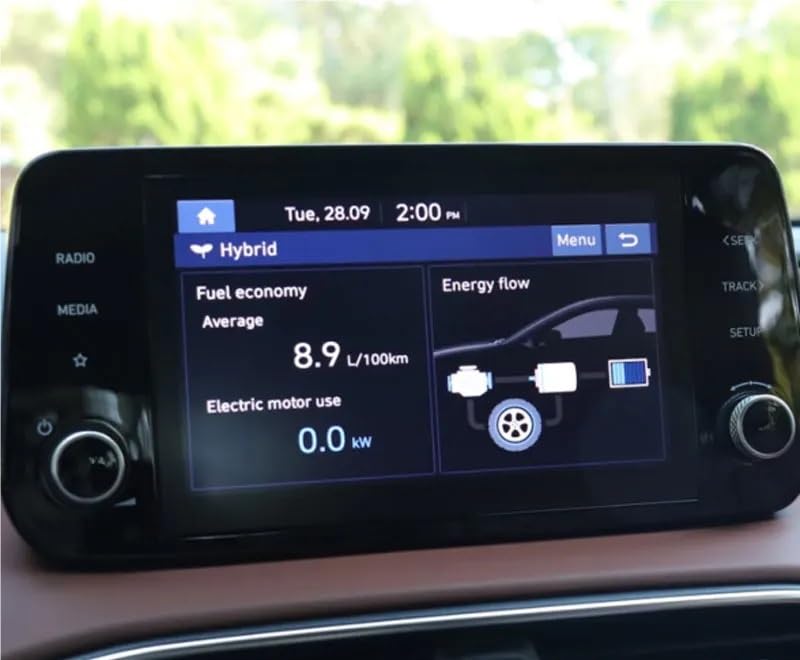 Verre trempé Tucson 2019 2020 : protection d'écran de navigation contre les traces de doigts