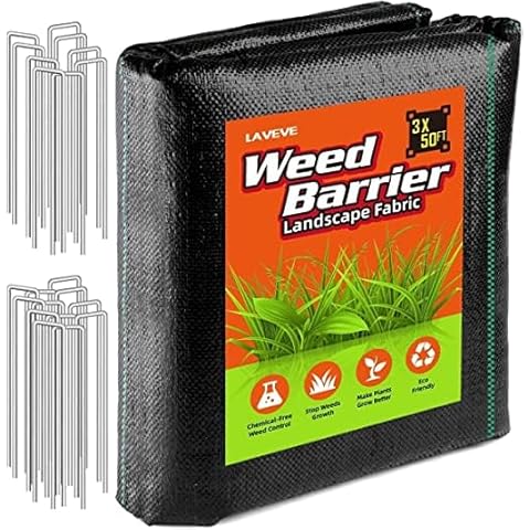 LAVEVE 3FTx50FT Weed Barrier Fabric Cover