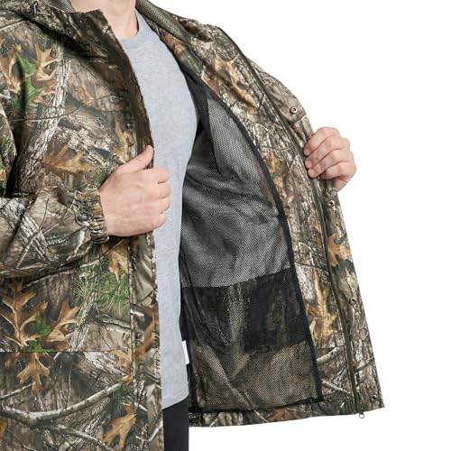 Image of LOOGU Men's Rain Suit - Rain Gear for Men Waterproof, Lightweight Rain Coat, Breathable Mens Rain Jackets Hood and Pants