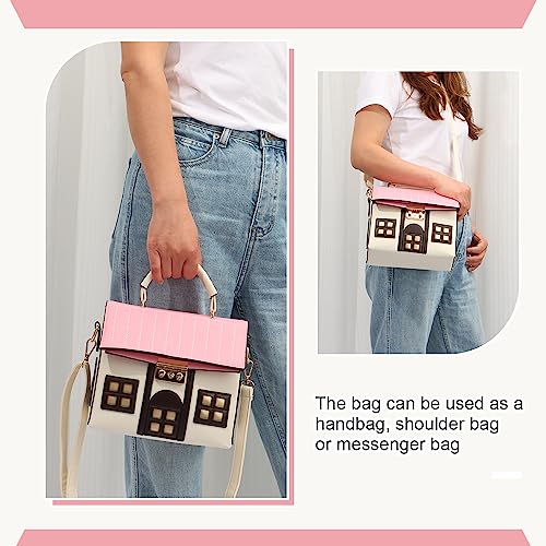 Bolso Tote con forma de casa para mujer miniatura 2