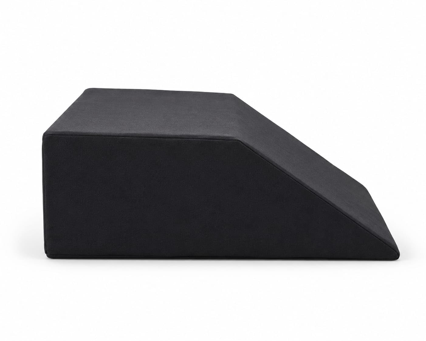 High-Density Foam Leg Elevation Pillow, Ergonomic Wedge Design, Firm & Long-Lasting Support, Comfortable Daily Use, Black-image-27