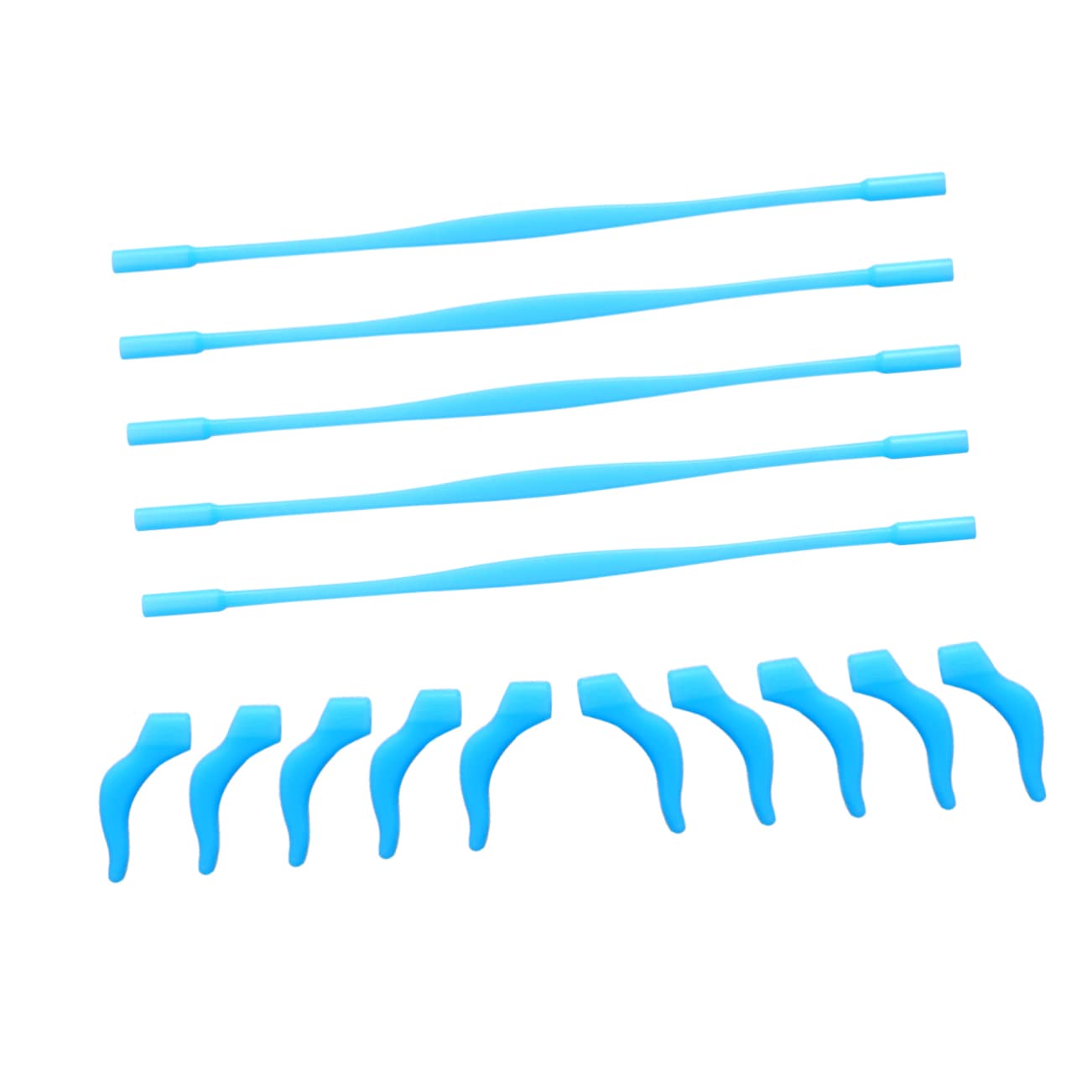 SEWACC Elasticated Silicone Boys and Girls Glasses Hook Retainer Set Anti-slip Temple Tips for Secure Eyewear