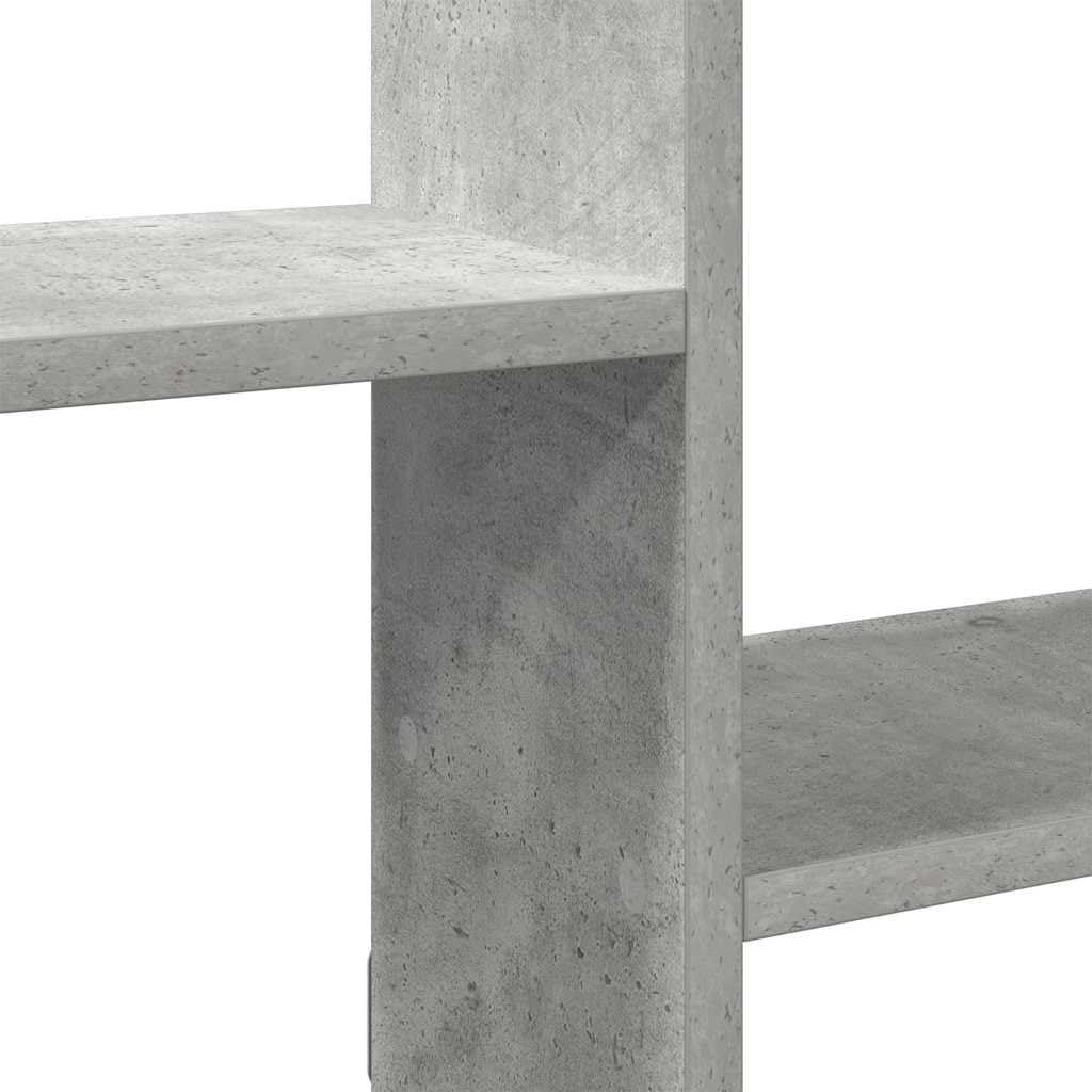 vidaXL Mensola a Cubo da Parete 5 Scomparti Truciolato Grigio Cemento