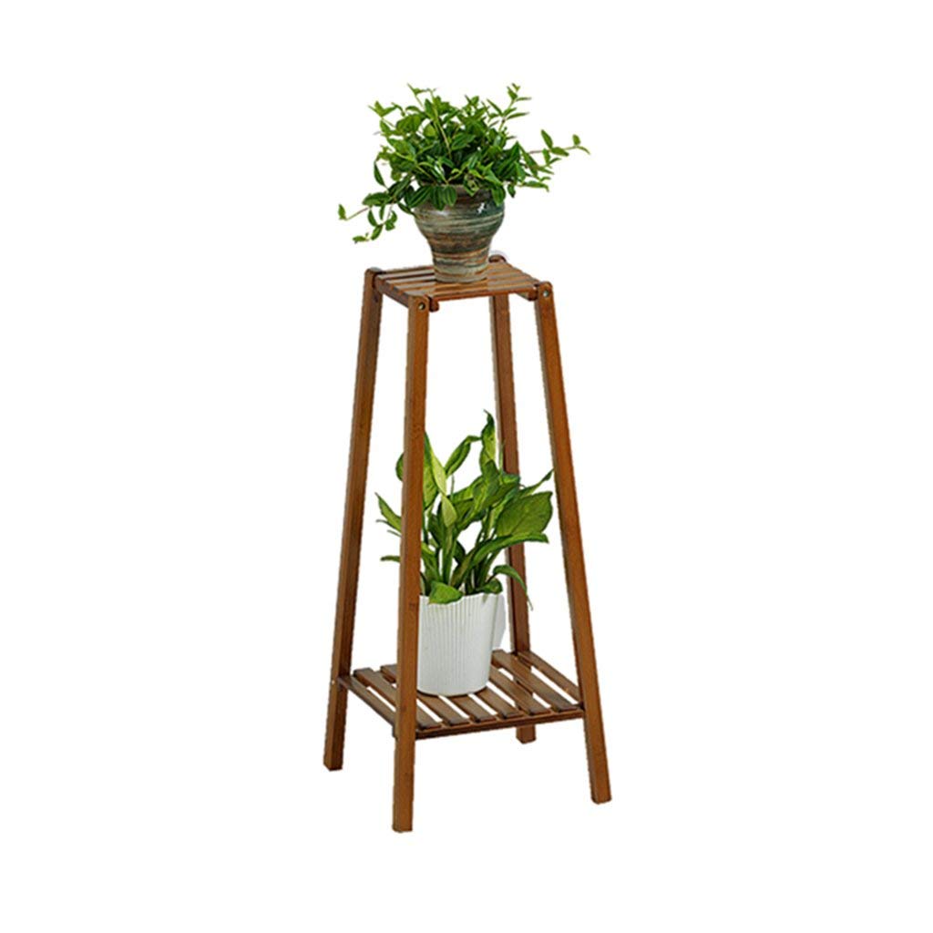 Étagères d'angle à fleurs en bambou pour optimiser les petits espaces