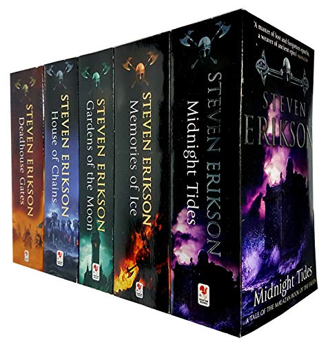 Image of The Malazan Book of the Fallen 1 to 5 Steven Erikson 5 Books Collection Set