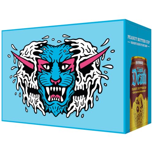 Image of Liquid Death Soda-Flavored Sparkling Water - Feastables Peanut Butter Cup, Less Sugar*, Huge Flavor, No Caffeine, No Artificial Sweeteners, 12 Fl Oz (Pack of 12)